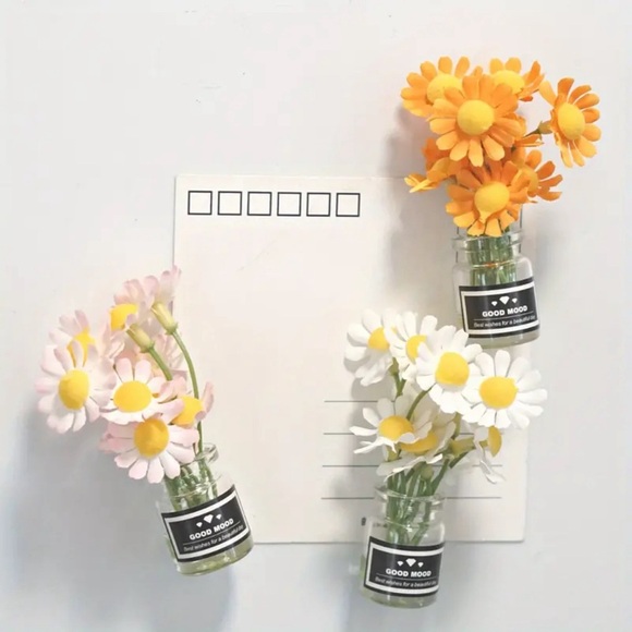 Other - Flowers Magnet Set (3)| Colorful magnets | Board Magnet